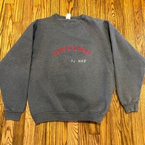 Vintage Embroidered Sweatshirt Swoosh by Nike M